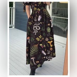 Coramoon Mystic Snake Print dress S NWOT